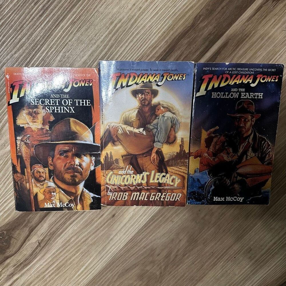 Indiana Jones vintage 90’s MacGregor Sphinx Unicorn books
